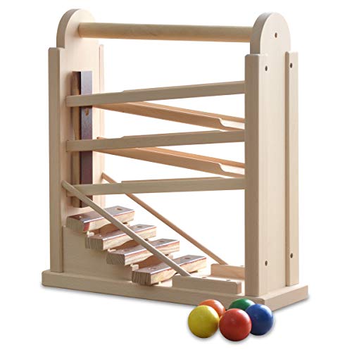 KOIDE 【日本製】 コロコロシロホン 木製 木琴 ボール6個付 天然木 木のおもちゃ 知育玩具 国産 男の子 女の子 幼児 子供