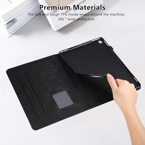 Vaitasy Case for Samsung Galaxy Tab A11+ / A11 Plus 11-Inch 2025 Case with Multi-Angle Viewing Stand Function and Card Holder PU Leather Folio Cover for Galaxy Tab A9+ / A9 Plus 2023 Business Black by Vaitasy - Image 6