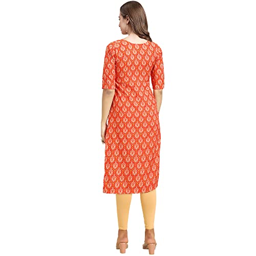 Image of Pinkmint Women's Crepe Digital Print Straight Kurta [Pack of 4]