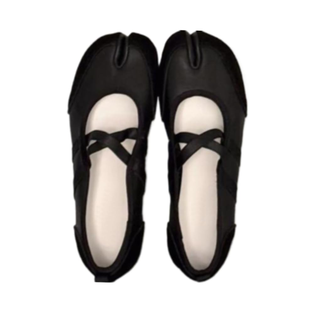 Tabi Shoes Ballet Flat Split Toe Slip on Women Girls - Retro Minimalist Casual Comfortable Walking Lightweight Running Tennis & Racquet Sport Beach Travel Business Office Standing All Day Trendy Cute