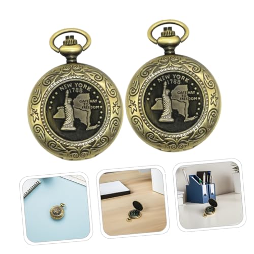 Brújula de Bolsillo Vintage Balacoo con Cadena 2 Piezas miniatura 7