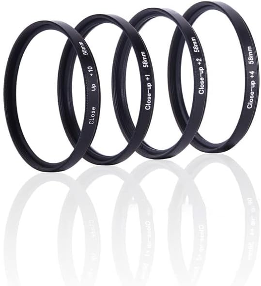 クローズアップレンズ、光学ガラス拡大鏡、マクロフィルター、クローズアップ画像撮影アクセサリー、撮影距離の短縮 (Color : 52