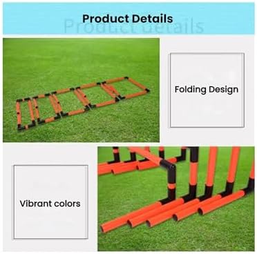 Portable Adjustable Football Hurdles Set - Detachable Agility Training Equipment for Track and Field Athletes, Ideal for Speed and Coordination Practice