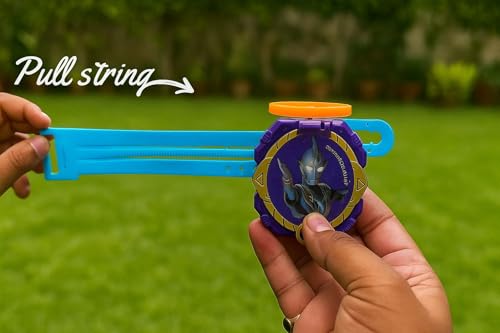 Image of Flying Disc Launcher Spinning Toy Wristband disc Launcher Flying Toy Flies Upto 30 feet Outdoor Flying Toy for Kids Gift for Kids 3+