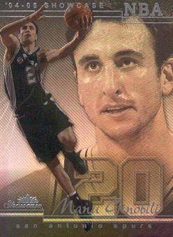 2004-05 Fleer Showcase #43 Manu Ginobili NBA Basketball Trading Card