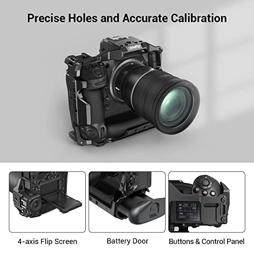 Image of SmallRig Z9 Camera Cage for Nikon Z9, Aluminum Alloy Camera Video Cage Film Movie Making Cage with Shoe Mount 3195