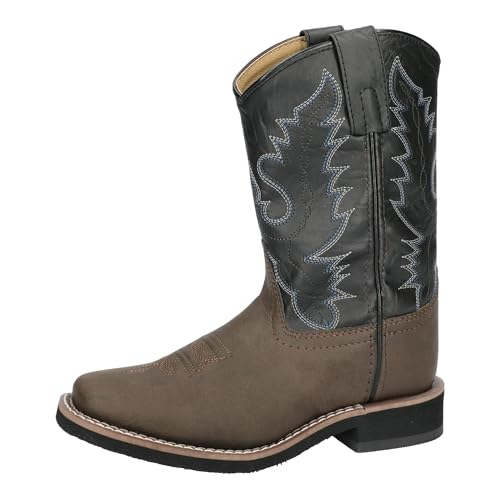 Smoky Mountain Boots Girls Monterey Western Cowboy Boots - Faux Leather Riding Boots