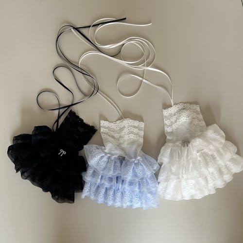 heyheyshine Gothic Lolita Mesh Lace Gloves Women Y2K Puffy Arm Sleeves Bow Knot Leg Ruffled Socks Party Prom Wrist Cuff3