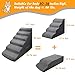 INRLKIT Dog Stairs&Steps for 30 Inches High Bed Up to 30-36 Inch Tall, Pet Cat Ramp Ladder for Small Dogs, Doggie, Old Cats, Kitty, Small Animals Grey No Assembly Required