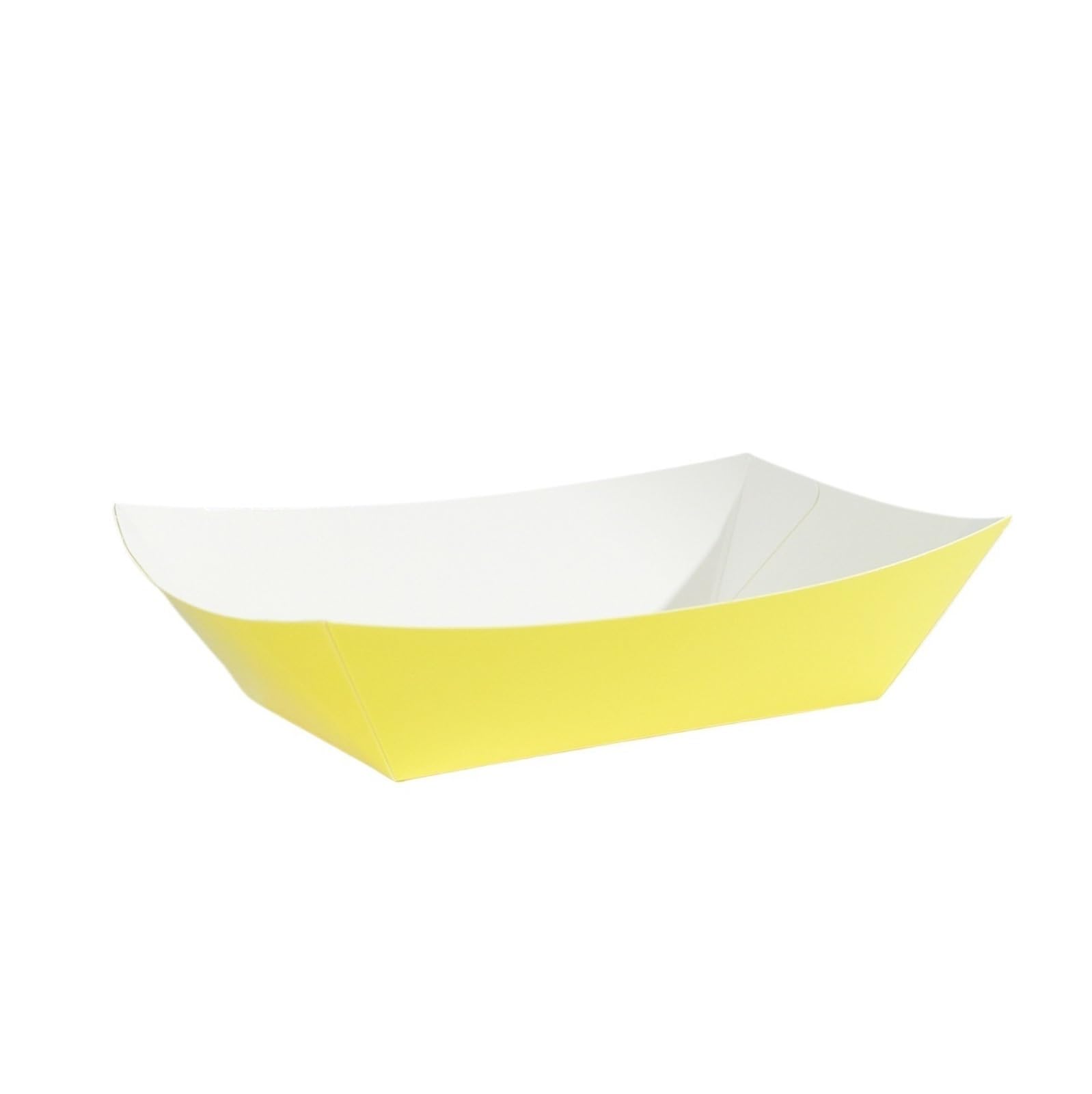 100 Pcs Colorful Disposable Paper Boat Boxes for Snacks, Fries, Desserts, BBQ & Picnic