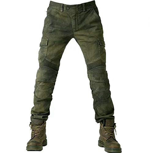 YXYECEIPENO Vaqueros De Montar Pantalones De Moto para Hombre Vaqueros De Primavera Y Verano,...