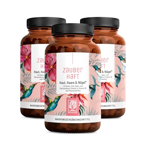 Haar Vitamine - 451mg Silizium hochdosiert & Biotin Zink Selen für Haare - Kieselsäure aus Bambus...