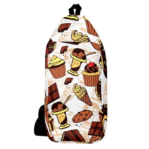 Sac à dos à bandoulière pain et beignet pour randonnée urbaine et balades
