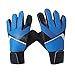 DYNWAVE Goalkeeper Gloves Goalie Gloves Adjustable Size, High Performance Football Gloves Soccer Gloves for Ball Sports Football Game, Blue Size 6