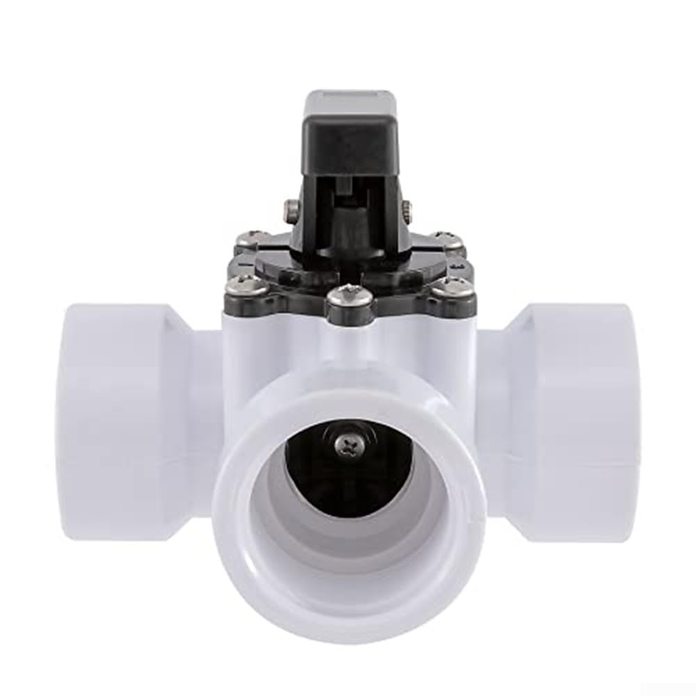 Adaptador de manguera de piscina de 3 vías para conexión compatible a filtros de piscina sobre el suelo (blanco)