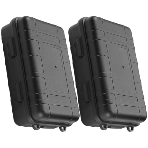 Abaodam Estuche de Supervivencia Portátil 2 Unidades Caja de Almacenamiento Resistente al Agua Prueba de Golpes Material PP Duradero para Camping Senderismo y Actividades al Aire Libre