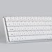 immagine 5Qisan Tastiera per Giochi Meccanici Tastierini per tastiere PBT 69 Tasti Interruttore Gateron Brown Tastiera per Giochi con Layout IT retroilluminato Bianco-Bianco