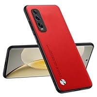 Topme Custodia In Pelle Per OPPO Find X2 Lite - Cover Portafoglio Con Gatto E Albero, Rossa - Protezione Anticaduta - 2