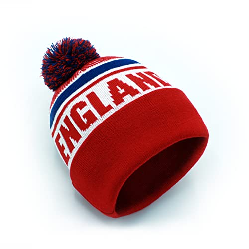 Strength & Honour England FA Ski Hat Bobble Beanie Red White Merchandise Gift Secret Santa