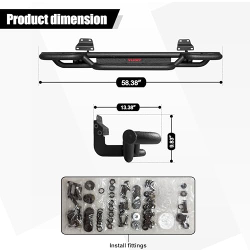 Barras laterales para Ford F150 y F250 F350 2015-2025 miniatura 2