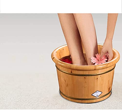Tina de masaje para pies de madera maciza para uso doméstico miniatura 5