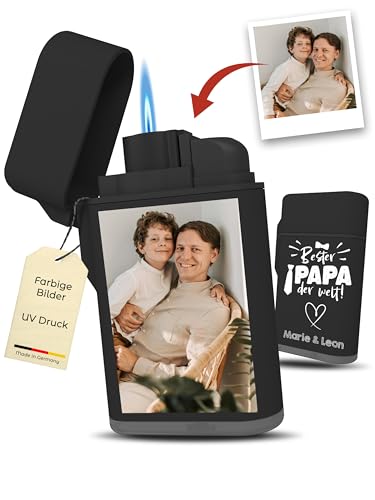 Vatertagsgeschenk Graviertes Feuerzeug Personalisierbares Geschenk für Männer Einzigartige Gravur für einen Unvergesslichen Tag