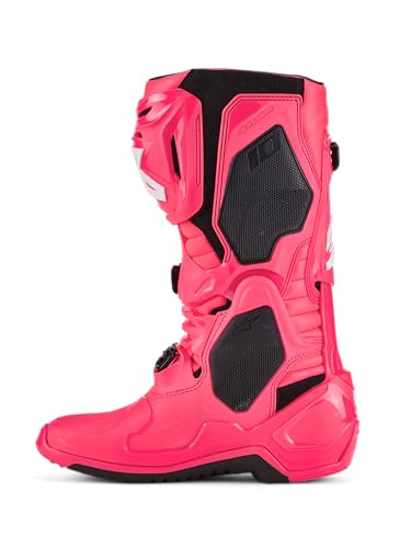 Image of Alpinestars Tech 10 Boots, High-Performance Motocross Boots, CE-Certified, 7, Diva Pink /White