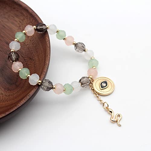 Bracelets filles LuisFranklin : bijoux serpent en émail et perles - 3
