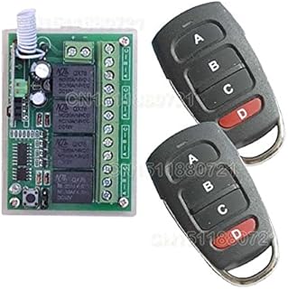 DC 12V 10A 2 4CH Channel RF Wireless Remote Control Switch 315 MHZ 433 MHZ Transmitter Receiver 3 Working Modes Self-Locking