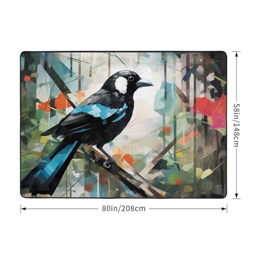 Tapis moelleux graffiti Magpie grand format isolation phonique - 4