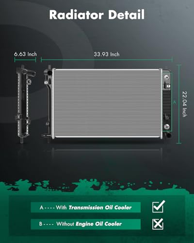 Image of SCITOO 2879 Radiator Compatible with Chevrolet Equinox & Pontiac Torrent