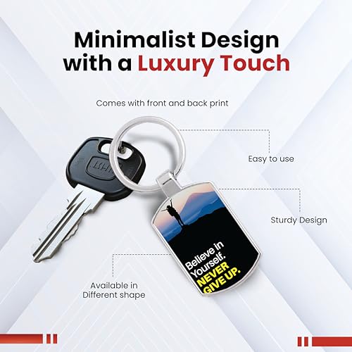 Image of Premium Printed Metal Keychain for Men & Women | High-Definition Artwork Print | Durable Key Ring for Car, Bike, Home & Office Keys | Stylish Decorative Key Holder Gift