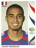 2006 Panini Stickers World Cup Soccer #470 David Trezeguet France Officially Licensed Sticker Card (paper thin, smaller than regular card, Stock Photo Shown, Near Mint Condition)
