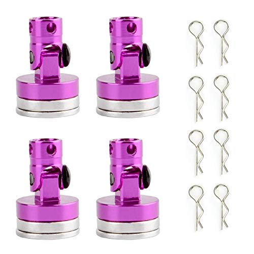 4 PCS Alloy Stealth Invisible Body Post Mount Shell for Drift RC Touring