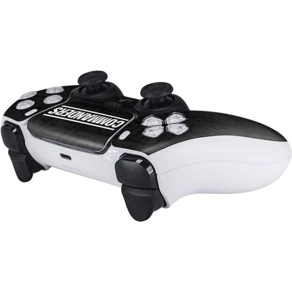 Skinit Decal Gaming Skin Compatible with PS5 Controller - Officially Licensed NFL Washington Commanders Black and White Design