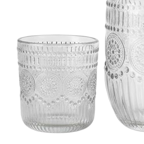 Jarra de agua para mesita de noche, solución cómoda para servir leche, té y jugo sin derrames 8