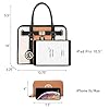 Dasein Women Handbags Purses Wallet Shoulder Bags Top Handle Satchel Purse Tote Work Bag Set 2pcs