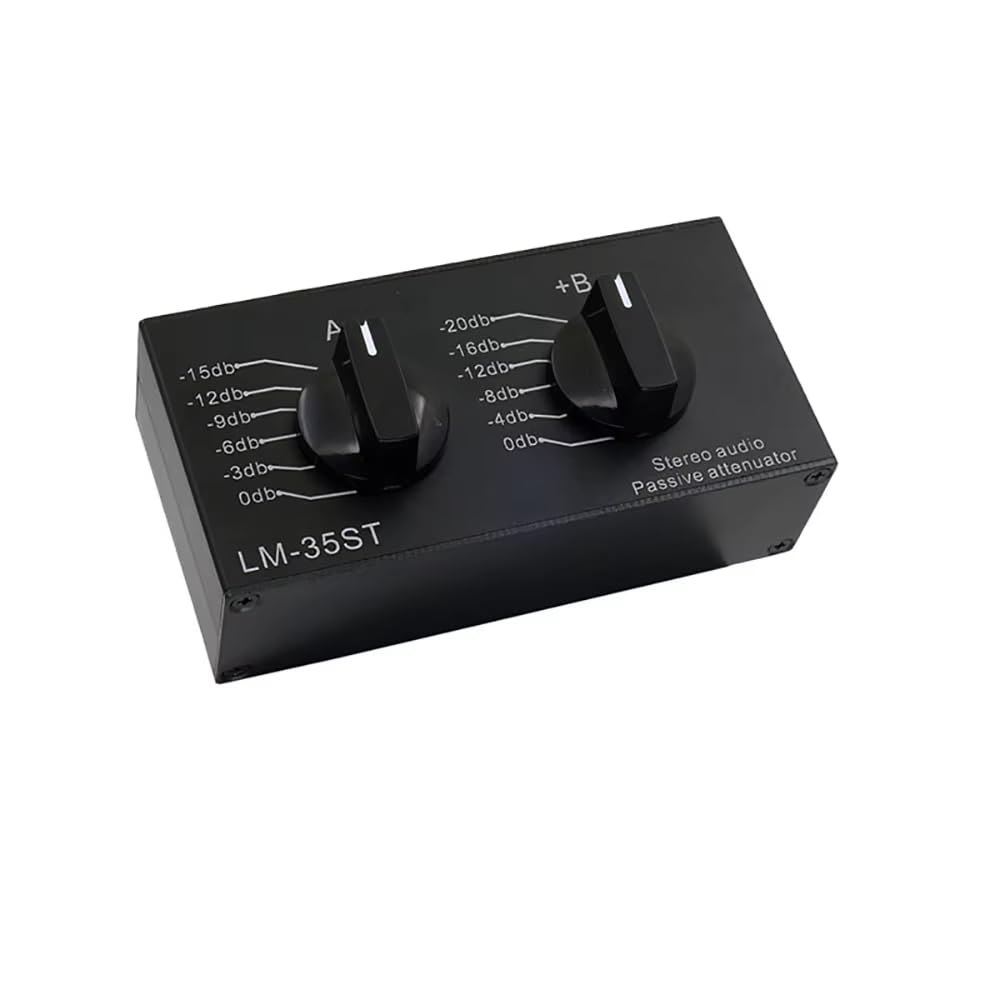 Audio Stereo Passivo a Doppio Canale | Attenuatore di livello del preamplificatore, regolabile senza perdite, tipo combinato, massimo -35 dB