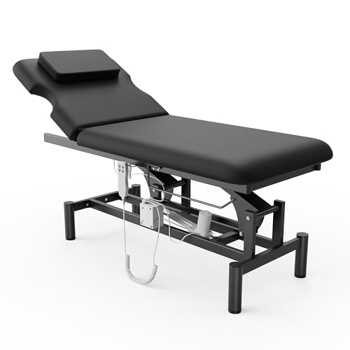 Electric Massage Table with Adjustable Backrest and Lift