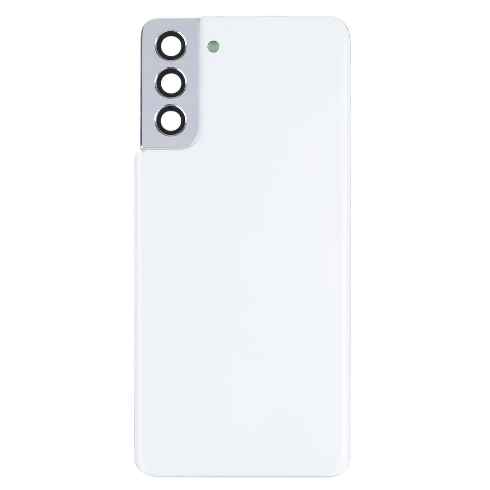 SPAREWARE® Back Door Panel Back Glass Panel for Samsung Galaxy S21 Plus-White (with Camera Glass Lens)