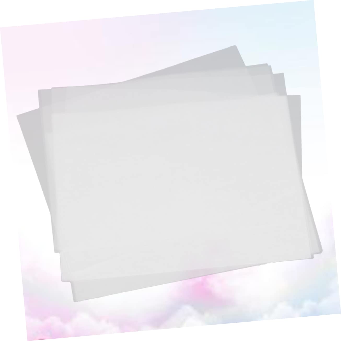 HOODANCOS Set di 50 Fogli Carta da Lucido Traslucida A3, Carta da Disegno Tecnico per Calligrafia e Ricalco, Resistente allo Sbiadimento per Artisti e Progettisti