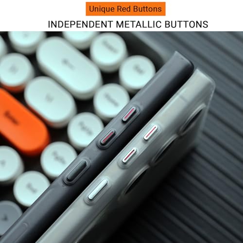 Image of Kapa Wave Frosted Grip Back Cover for Samsung Galaxy S25 Ultra | Ultra Slim [with Metal Buttons] Matte Finish Back Case (Grey)