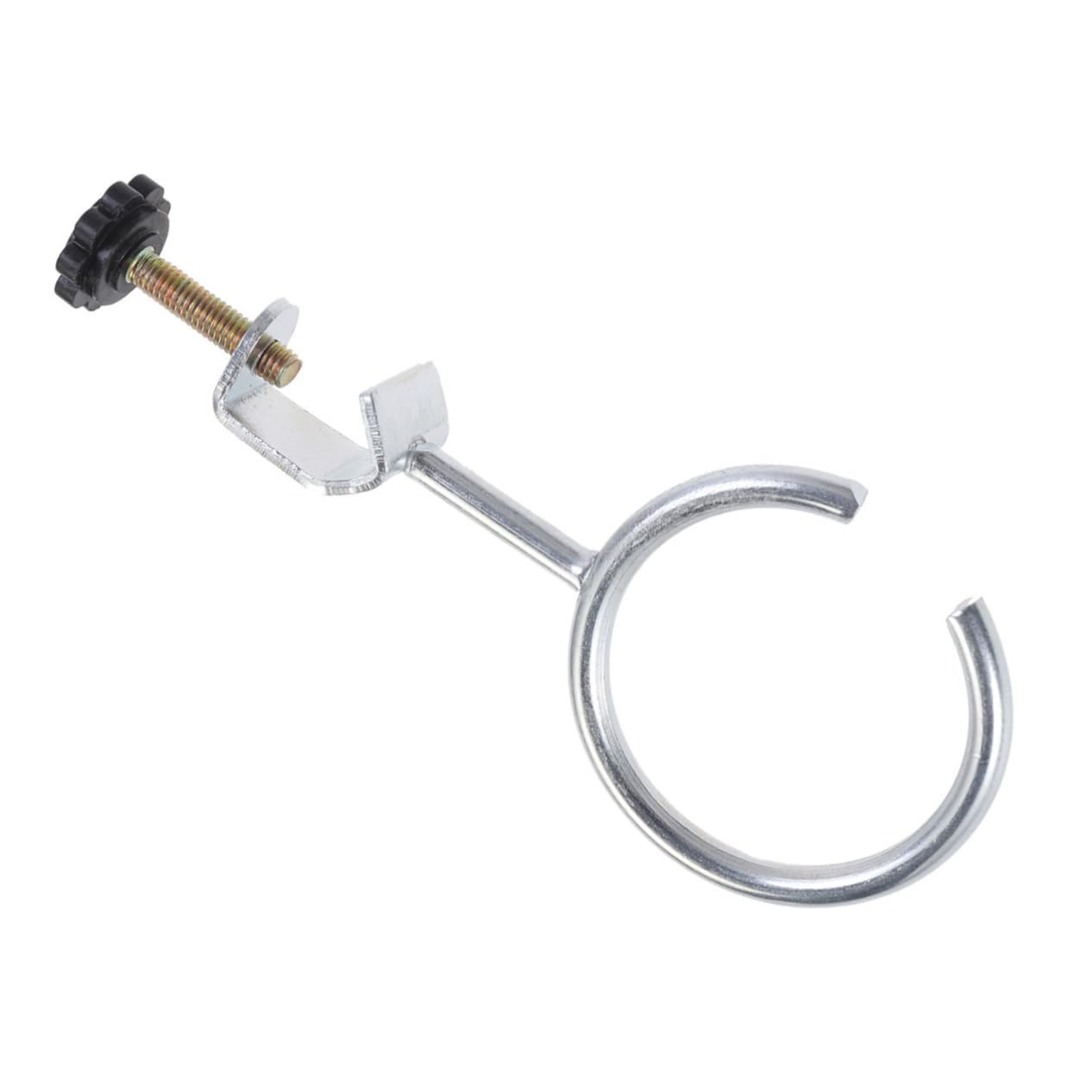 OUNONA Experiment Equipment Stand Clamp and Stand Clamp Retort Laboratory Support Ring Lab Stand Retort Ring Clamp Silver