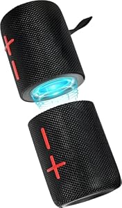 2 in 1 Magnetic Dual Splittable Bluetooth Speaker, IPX6 Waterproof Split Portable Wireless Speaker with 20W Loud Stereo Sound, Bluetooth V5.3, 24H Playtime, Multiple pairing for Home, Outdoor or Travel