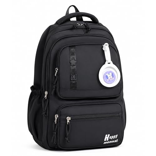 Image of Korean Style School & College Backpack with Detachable Pouch | 18 Inch Large capacity bag for Girls & Boys Age of 12-16 years | Best for School, Tution, Travel, Camping