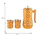 All & Jewel's Aluminium Jug Set with 2 Glass Tumblers 21 cm for kitchen dcor Table Top And Home Decoration -17