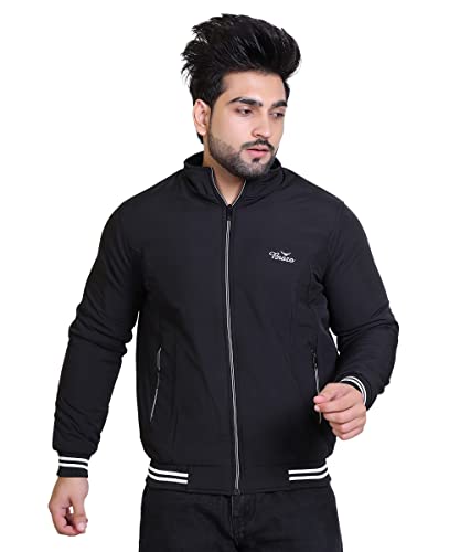 Image of Brazo Embrace both warmth and style Men's Solid Winter Wear Jacket - Stay fashionable and cozy in this must-have outerwear piece for the winter season.