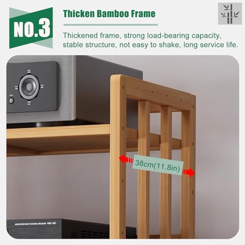 Soporte Ma ajustable de 2 a 5 niveles para TV y eventos, gabinete Slish Ste para DVD, caja de cable y consola de juegos, centro de entretenimiento ideal para el hogar