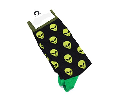 Par de calcetines para hombre, de algodón, cómodos y transpirables de ZooArts® Alien