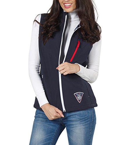 Fifty Five Softshellweste Sophie-winddichter Windbreaker mit Five-Tex Membrane Chaleco, Blau (Navy 002), Talla del Fabricante 38 para Mujer